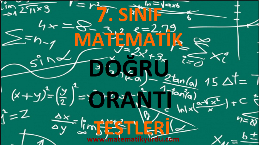 7. Sınıf Doğru Orantı Testi