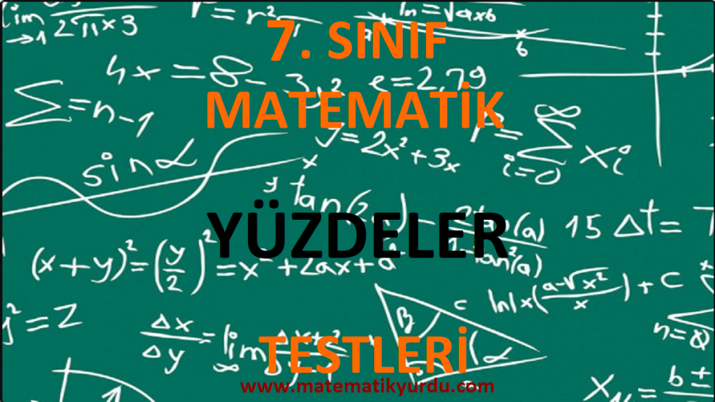 7. Sınıf Yüzdeler Testi